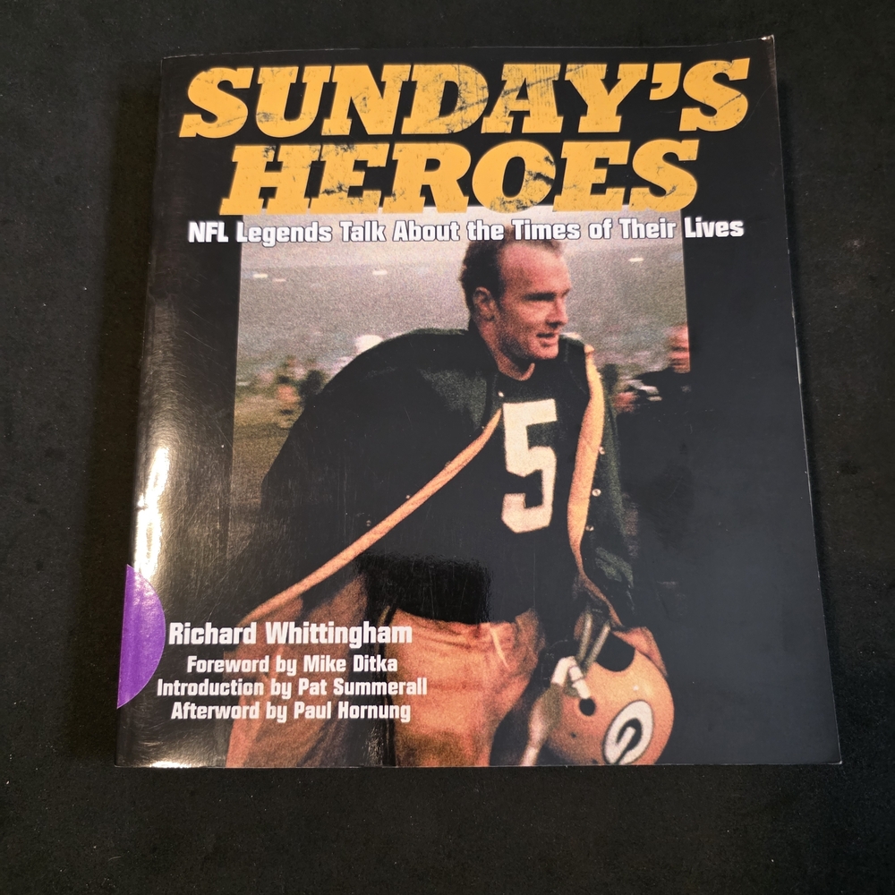 Sunday's Heroes Book by Richard Whittingham - Black & Yellow Cover